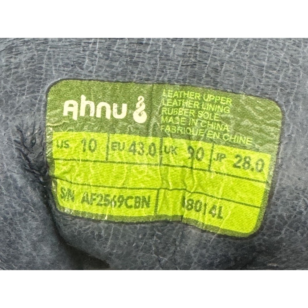 Ahnu Stockton Blue Leather Casual Comfort Low No Tie Sneakers Men's Size 10 - Picture 11 of 11